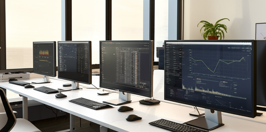 Modern technology workspace